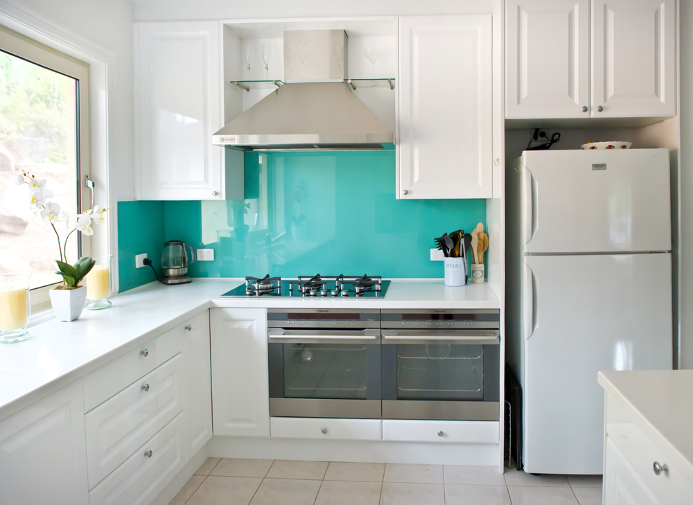 Kitchen renovation<br>aqua splash