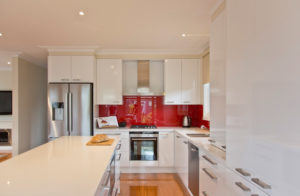 polar-white-laminex-silk-ocean-foam-caesarstone-red-glass-splashback-island-bench-kitchen-update-3